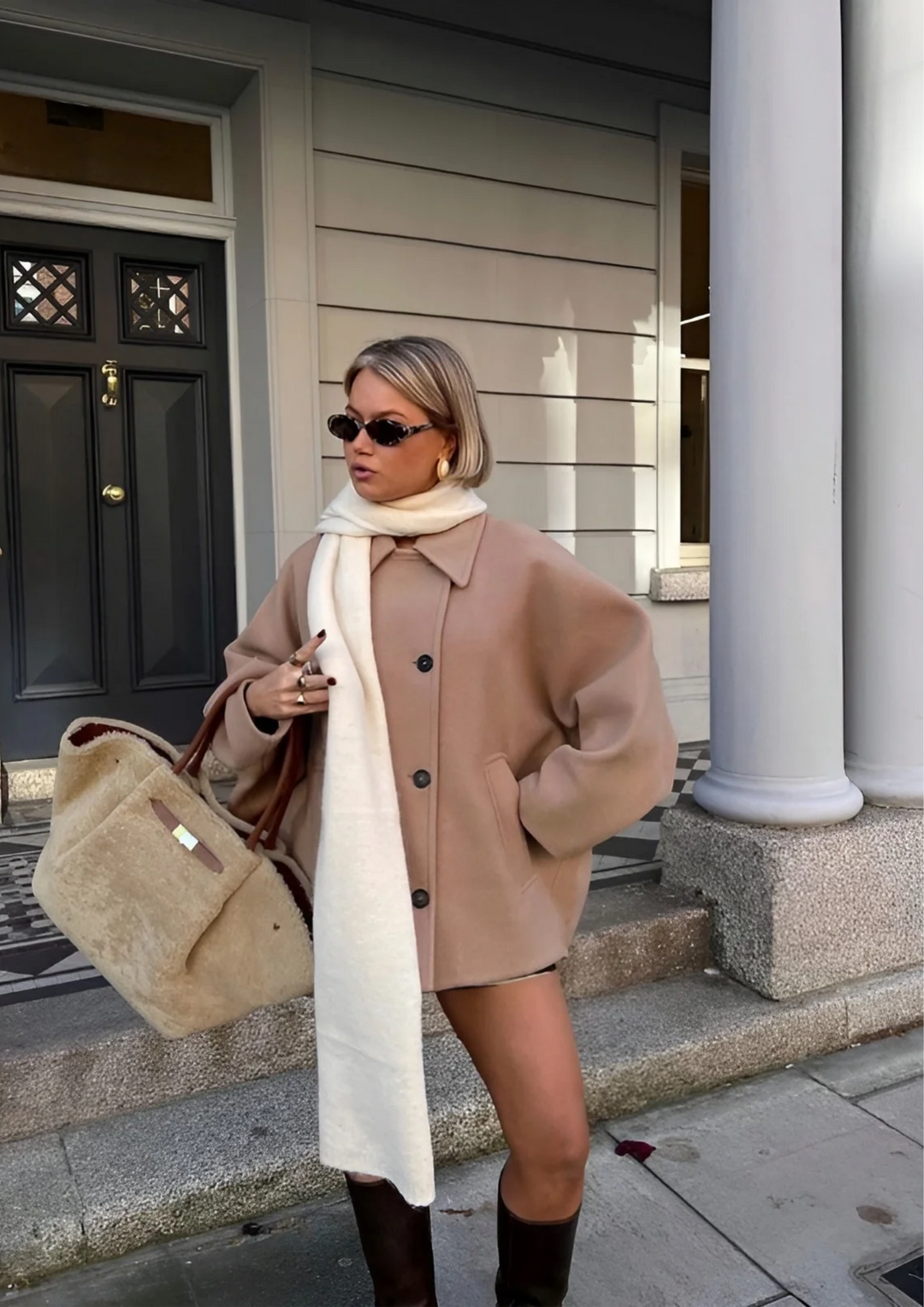 Lizzy | Trendy wool coat in plus size