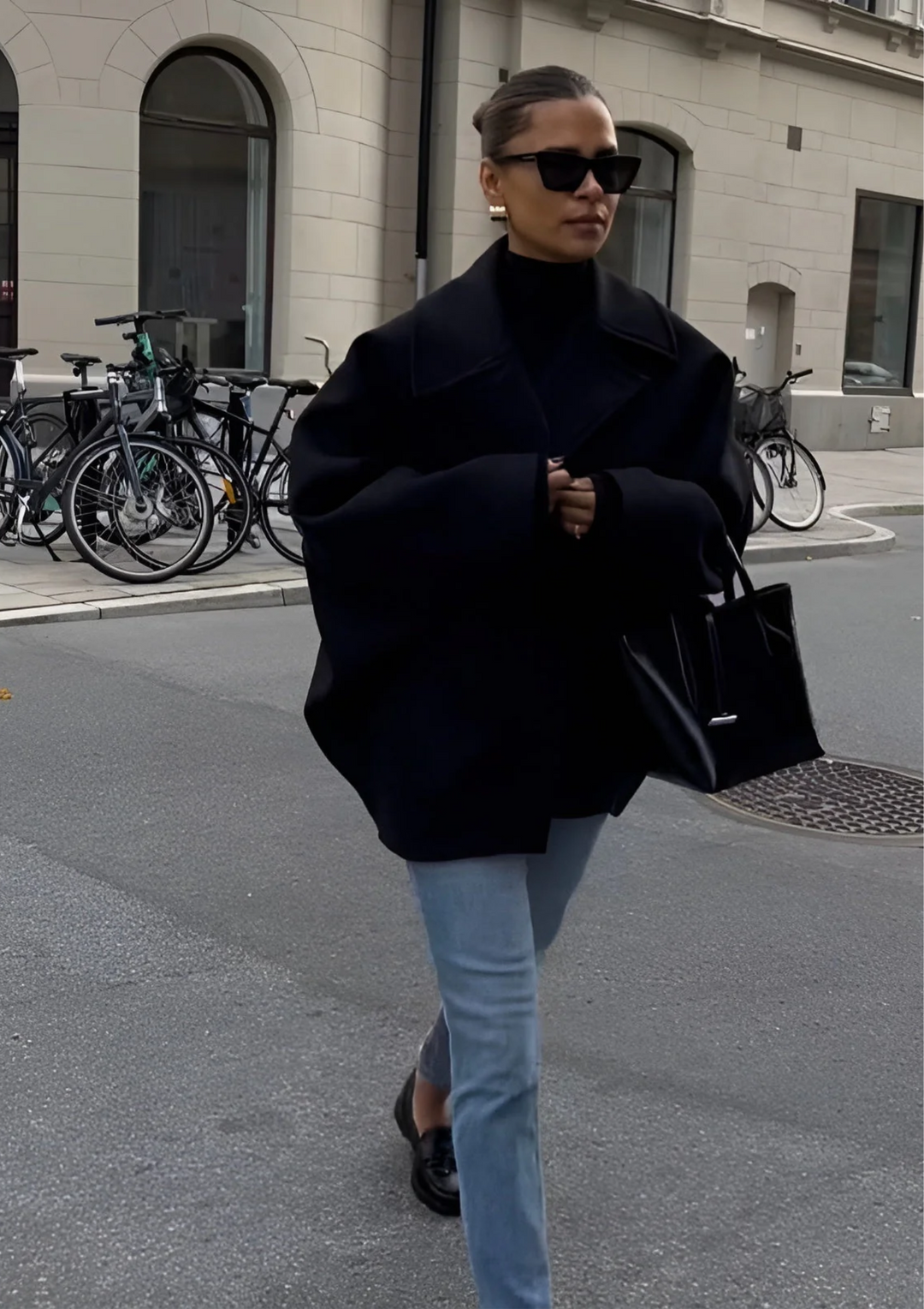 Lizzy | Trendy wool coat in plus size