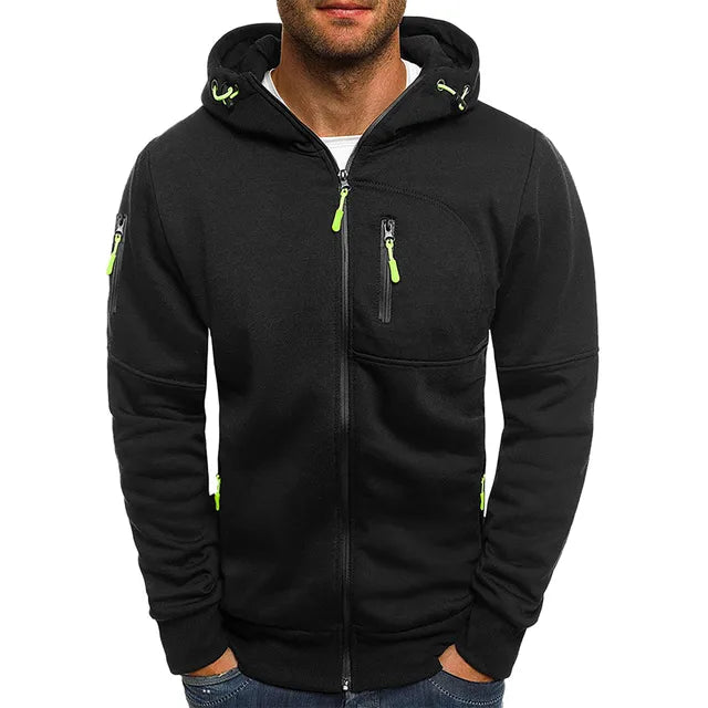 Robert - Stylish tech fleece jacket for men