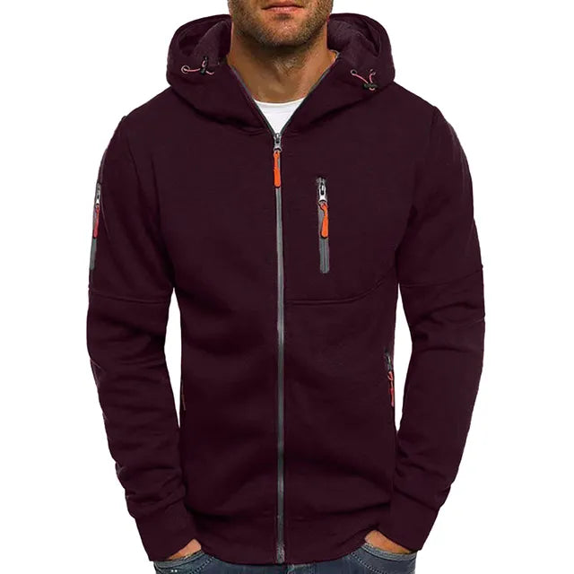 Robert - Stylish tech fleece jacket for men