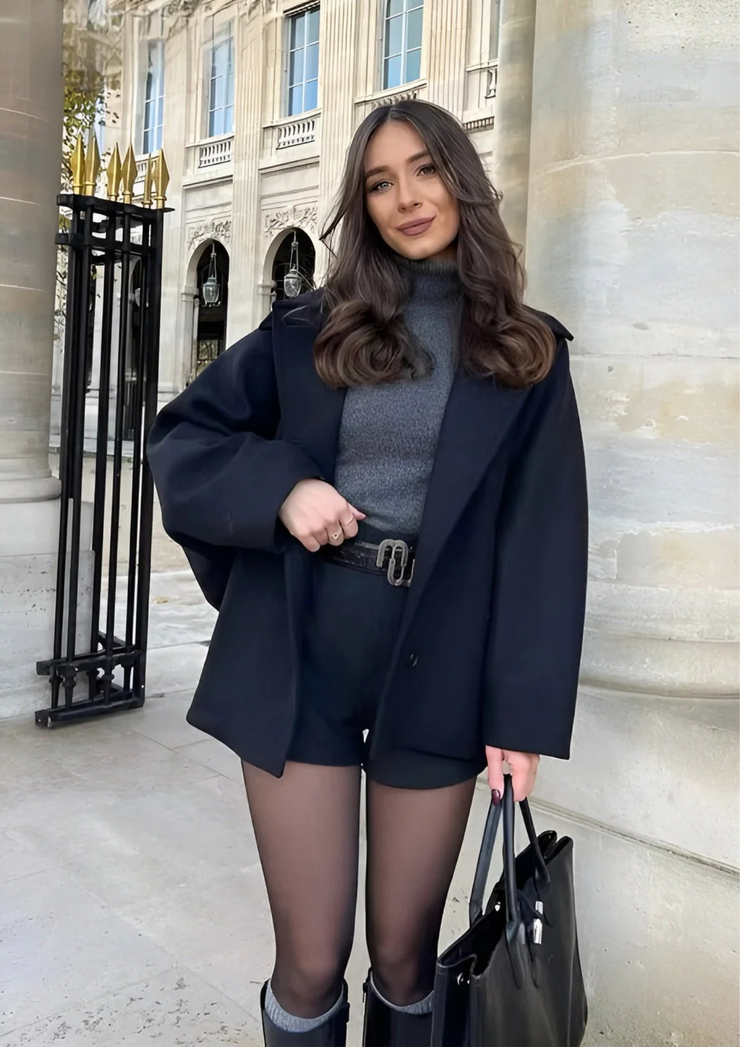 Lizzy | Trendy wool coat in plus size